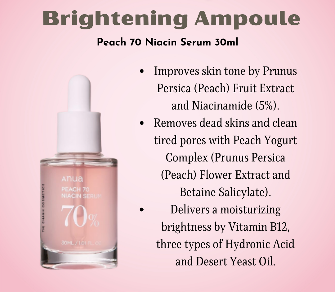 ANUA: Peach 70 Niacin Serum 30ml