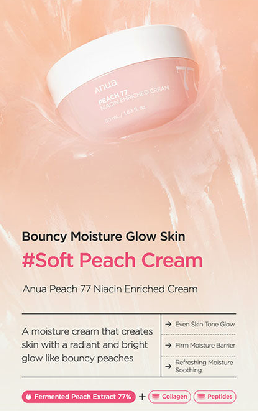 ANUA Peach 77% Niacin Enriched Cream
