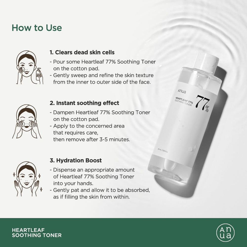 ANUA: Heartleaf 77% Soothing Toner 250ml