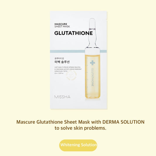 MISSHA: Mascure Whitening Solution Sheet Mask Glutathione 28ml