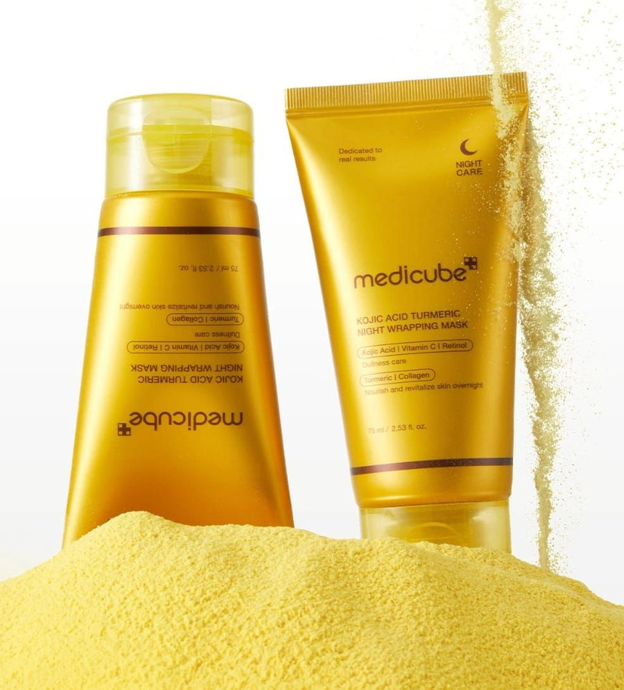 MEDICUBE: Kojic Acid Turmeric Night Wrapping Mask (75ml)
